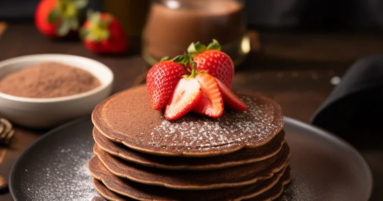 Healthy Chocolate Pancake Recipe – No refined Sugar & Flour
